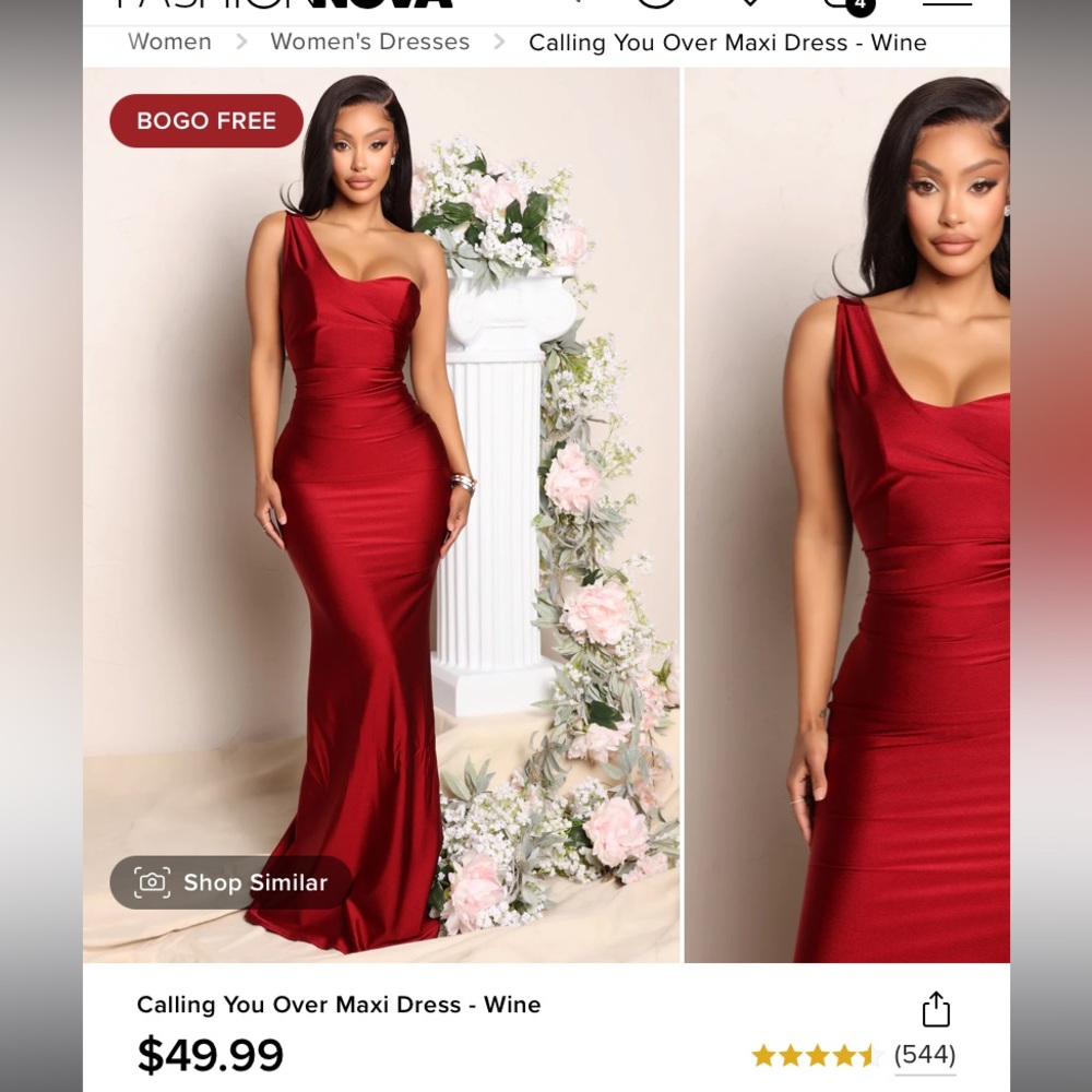 Fashionnova maxi wedding guest dress
